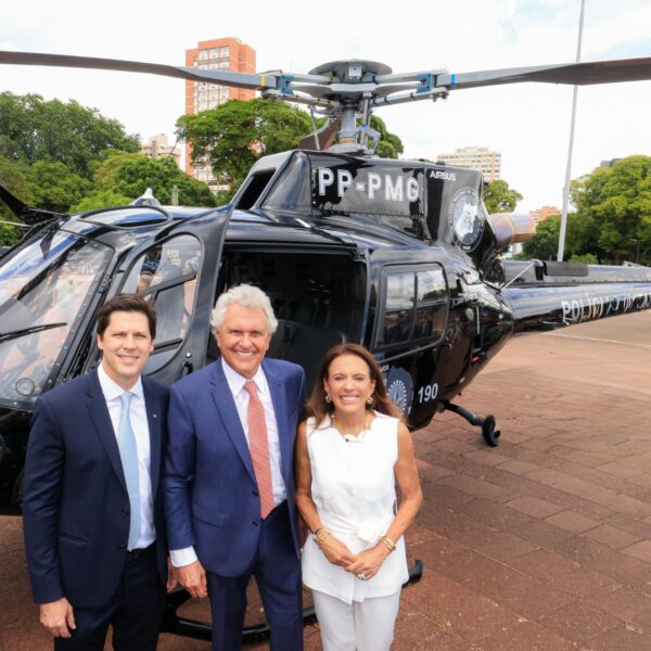Caiado anuncia bases aéreas policiais em Luziânia e Rio Verde