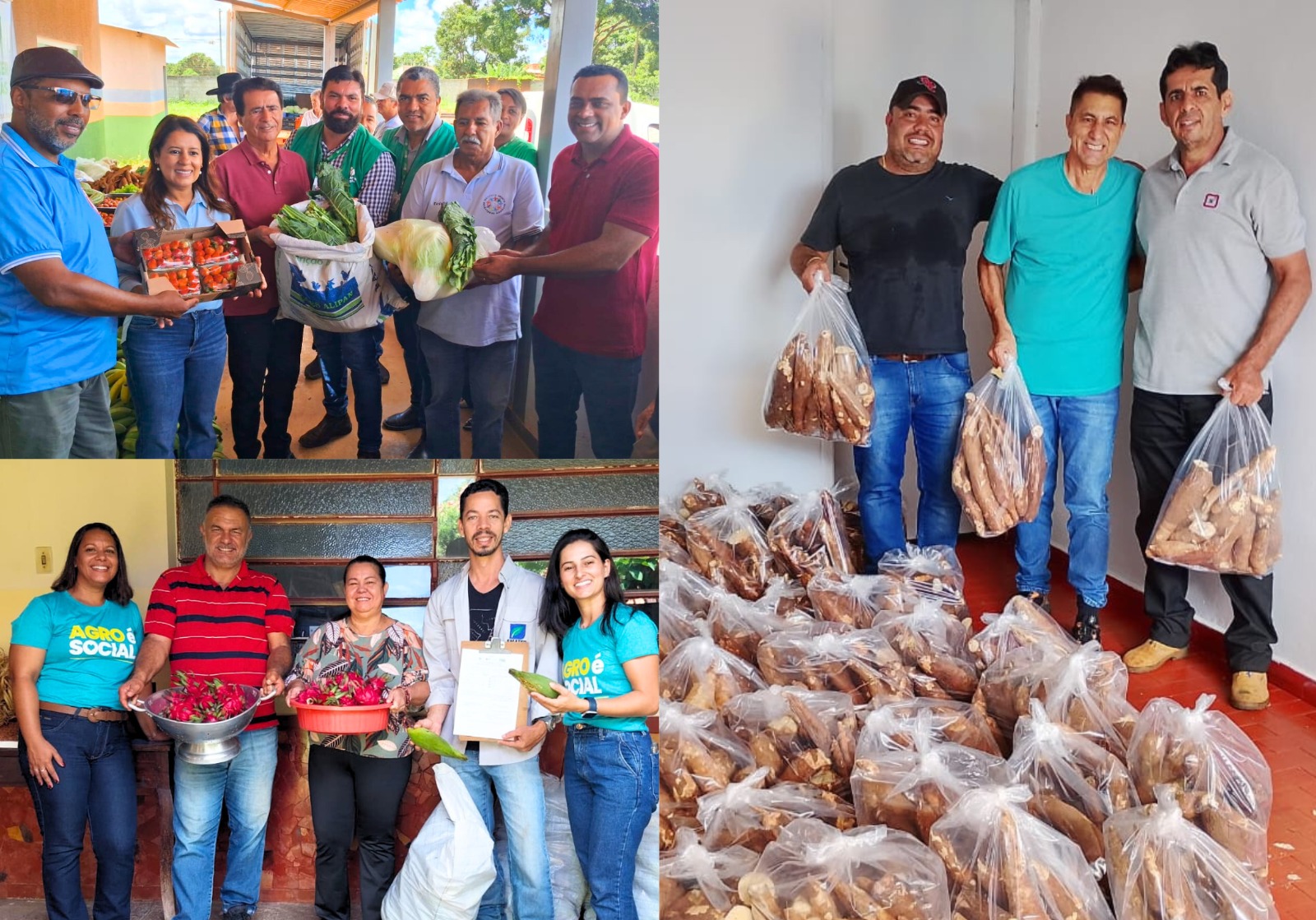 Entrega de alimentos do PAA Goiás