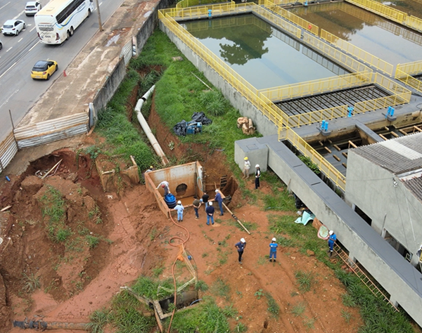 interligação de adutoras da Saneago