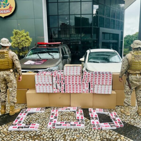COD intercepta carga de cigarros paraguaios na região Sul de Goiás