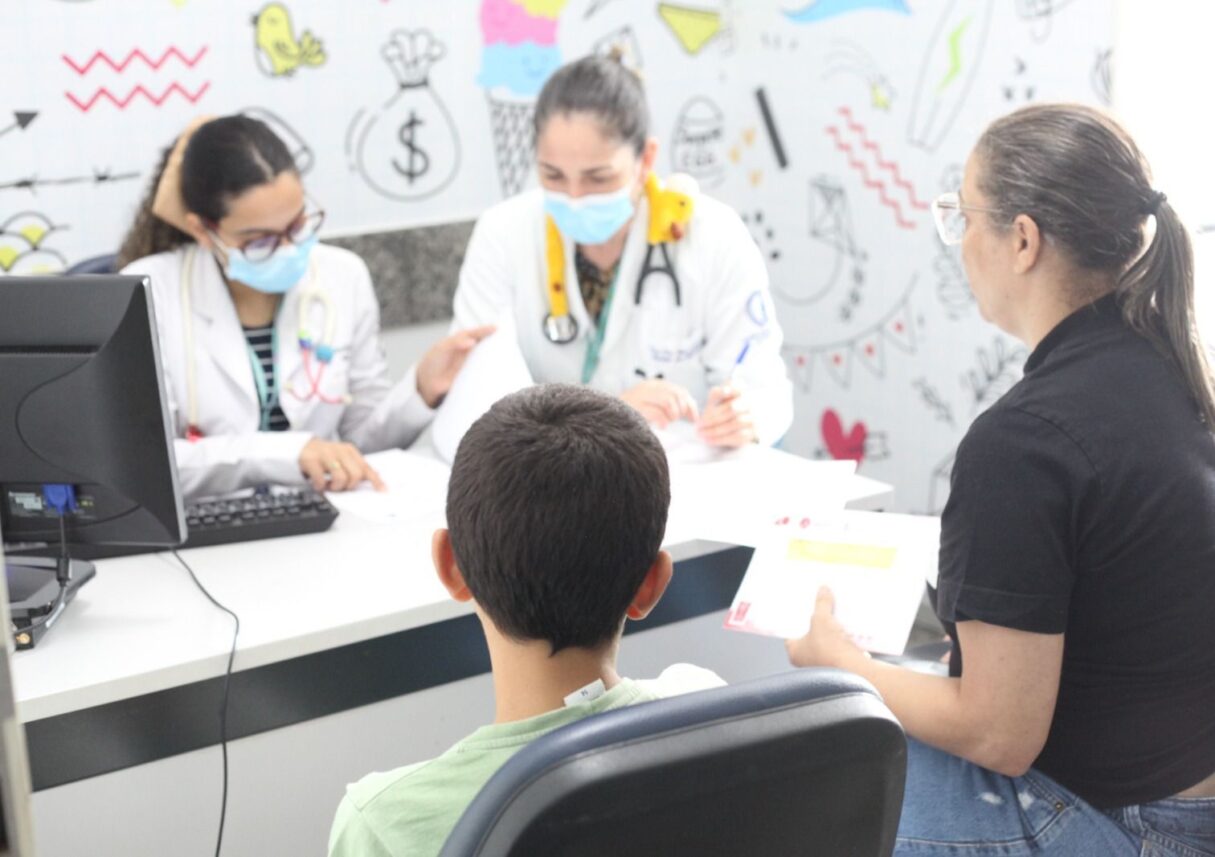 Atendimento de criança com doença respiratória no Hecad