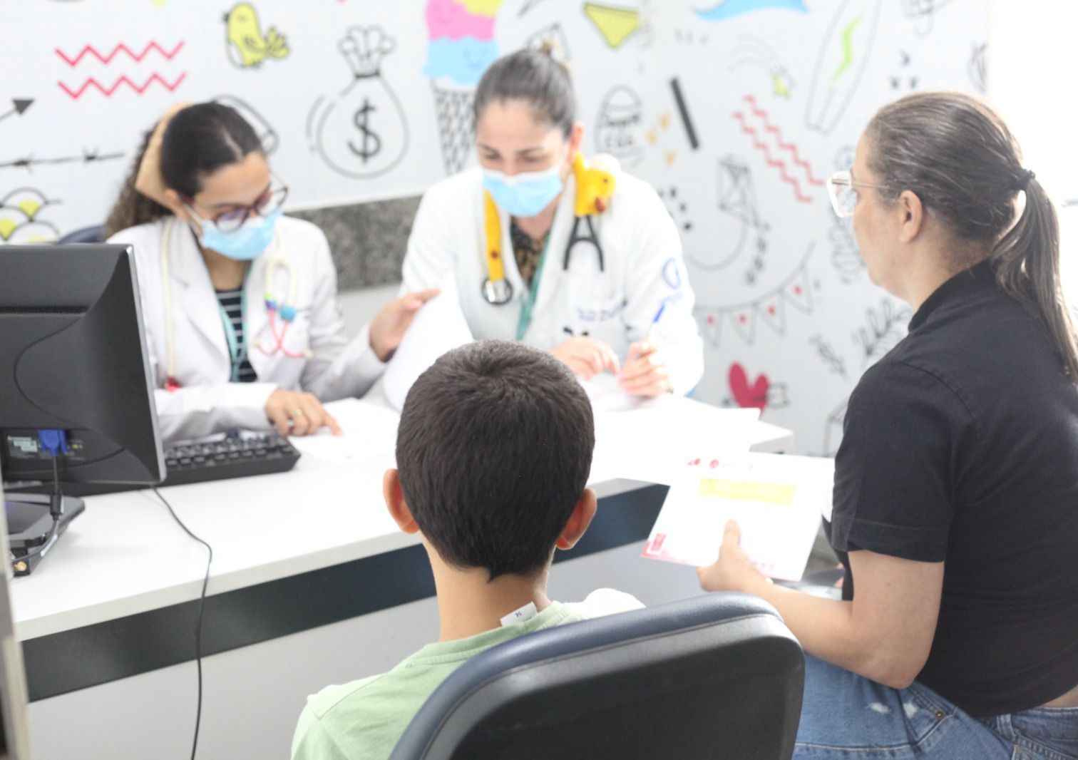 Atendimento de criança com doença respiratória no Hecad