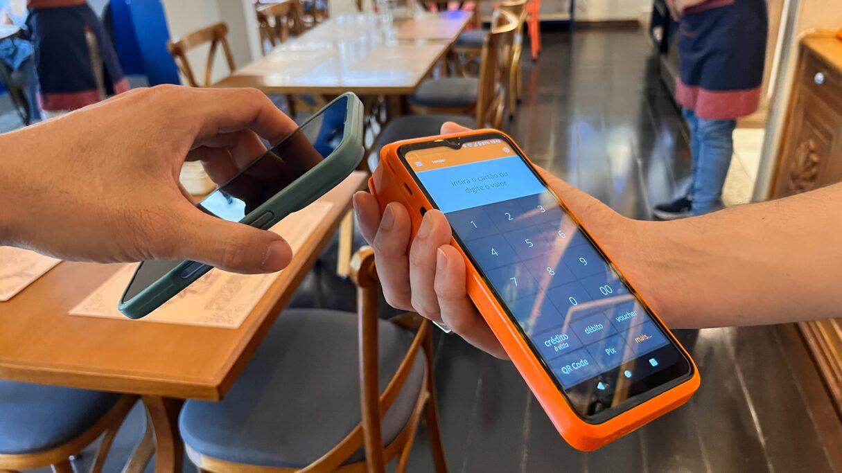 máquina de pagamento eletrônico