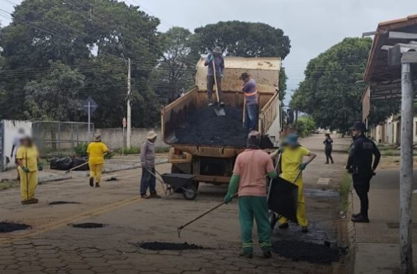 Reeducandas de Inhumas em trabalho